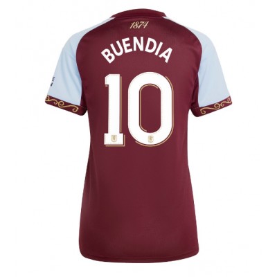 Ženski Nogometni dresi Aston Villa Emiliano Buendia #10 Domači 2025-26 Kratek Rokav Ženski Nogometni dresi Aston Villa Emiliano Buendia #10 Domači 2025-26 Kratek Rokav